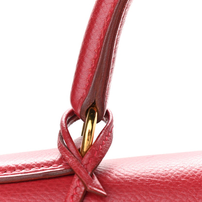Hermes Epsom Kelly Sellier 32 Rouge Casaque 17 of 23