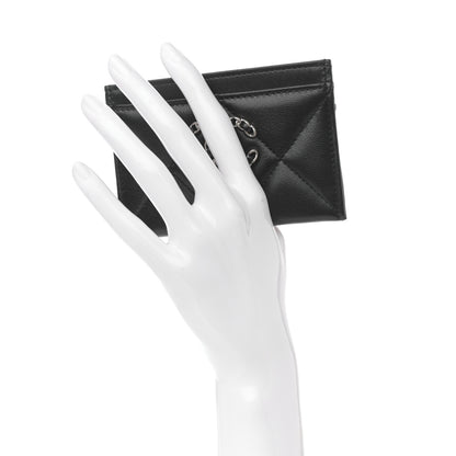 Chanel Lambskin Quilted Chanel 19 Card Holder Black 2 of 8