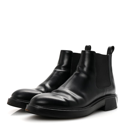 Valentino Garavani Calfskin VLTN Mens Chelsea Ankle Boots 43 Black 4 of 9