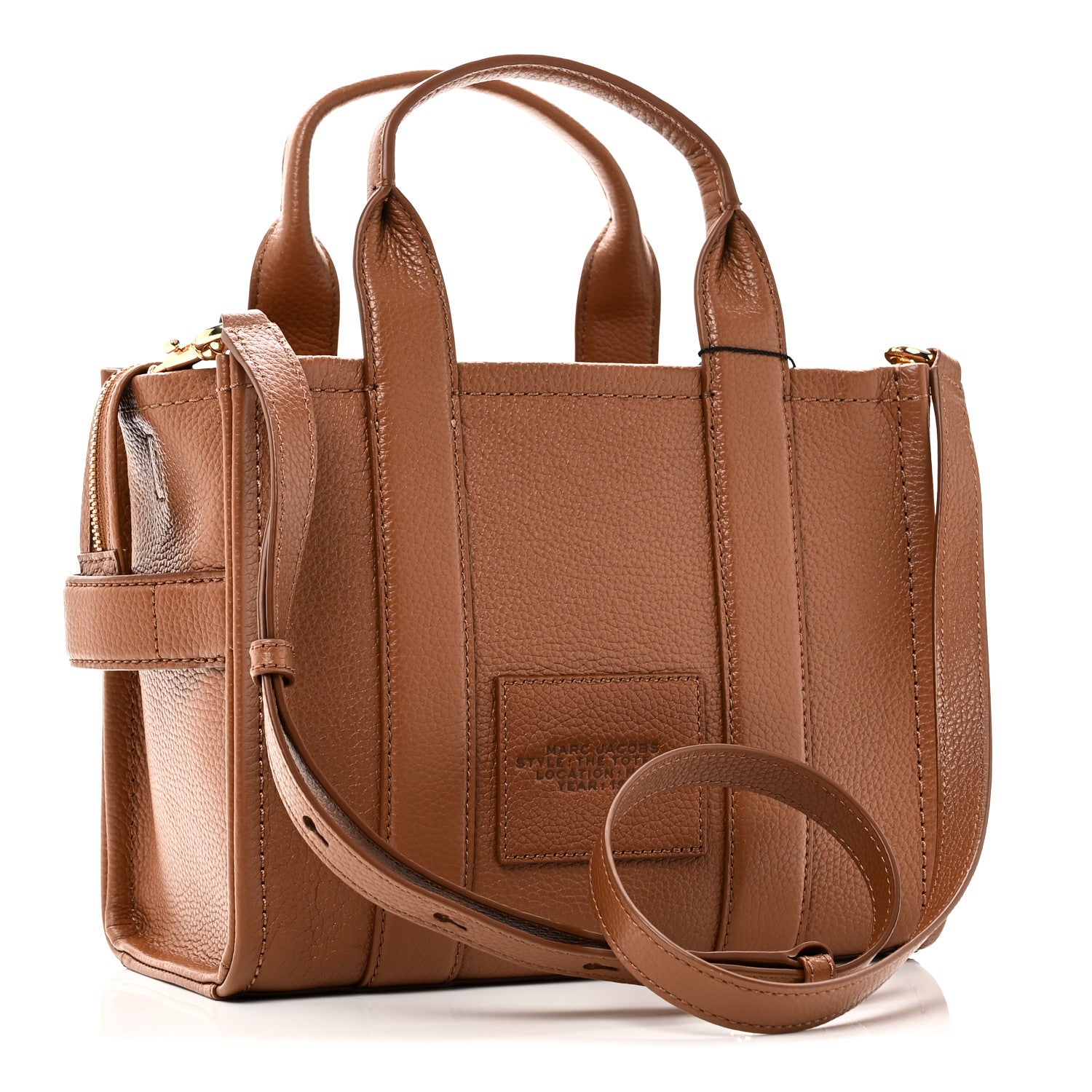 Marc Jacobs Grained Calfskin Small The Tote Bag Argan Oil 2 of 9