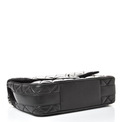 Chanel Lambskin Quilted Jumbo Easy Carry Flap Black 4 of 16