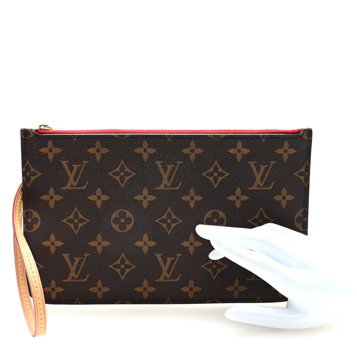 Louis Vuitton Monogram Neverfull MM GM Pochette Cherry 2 of 7