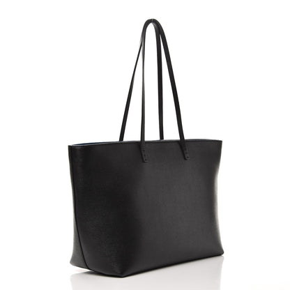 Fendi Vitello Elite Cuoio Monster Buggies Medium Roll Tote Black Multicolor Blue Cobalto 3 of 8