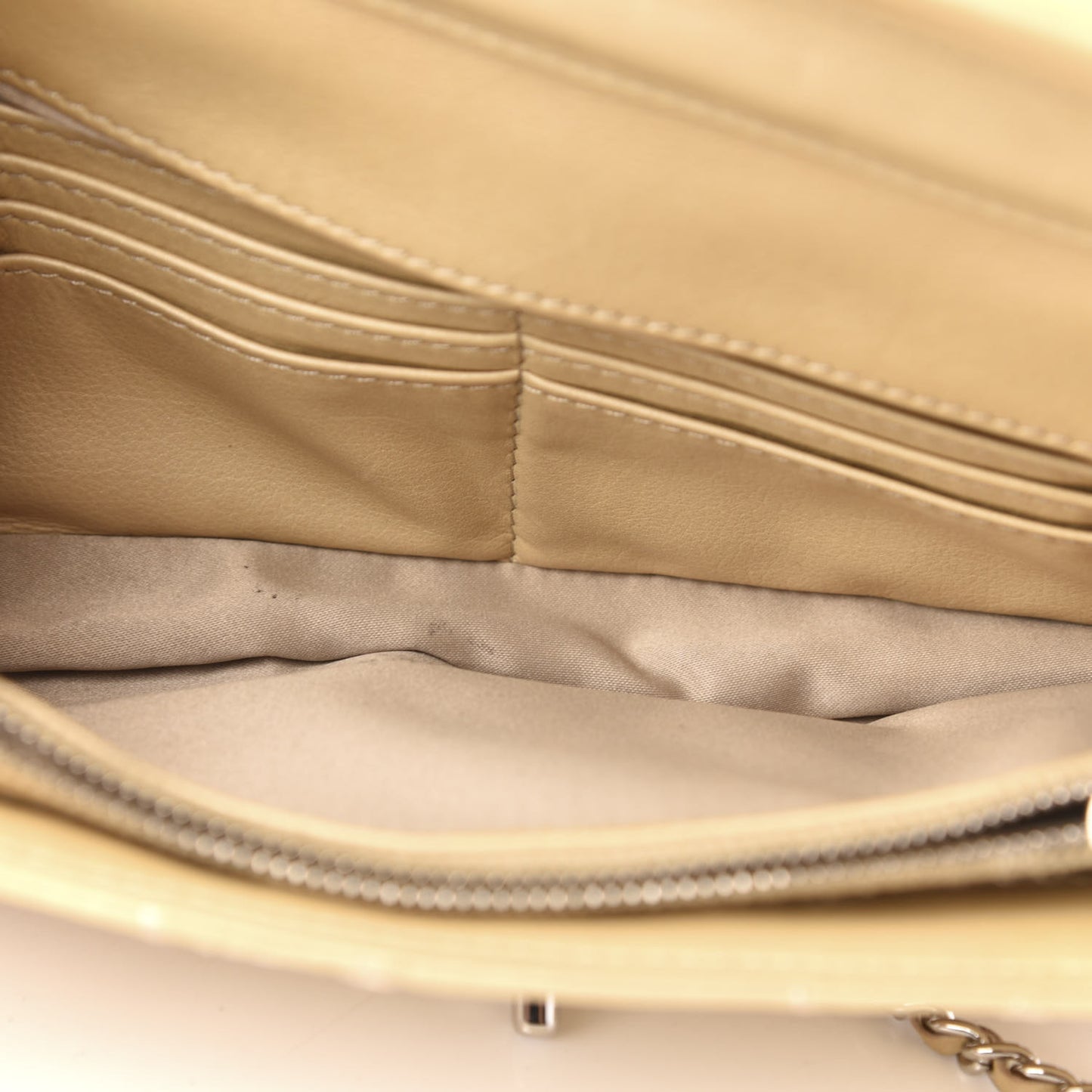 Calfskin Ultimate Stitch Flap Gold
