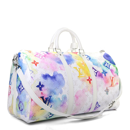 Louis Vuitton Monogram Watercolor Keepall Bandouliere 50 Multicolor 2 of 5