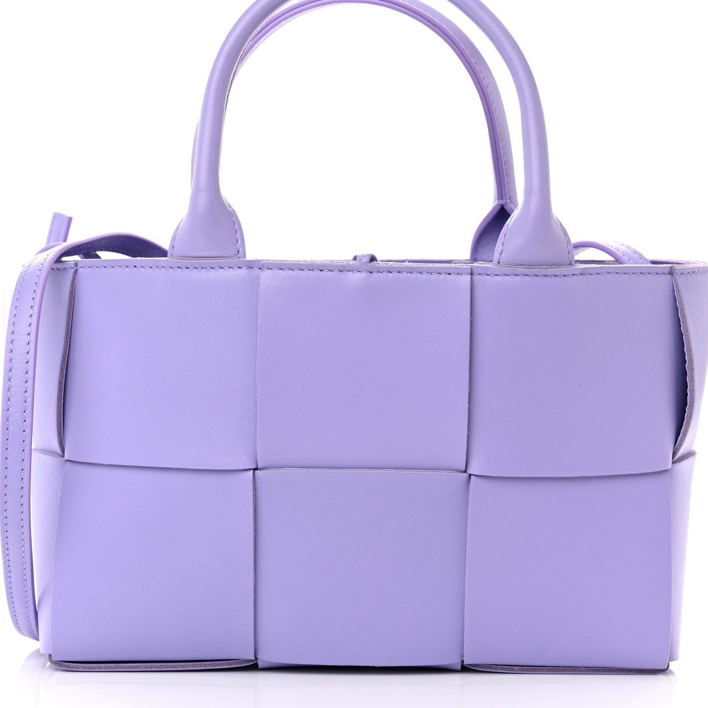 Nappa Maxi Intreccio Mini Arco Tote Wisteria