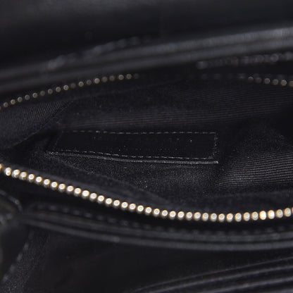 Saint Laurent Calfskin Y Quilted Monogram Toy Loulou Crossbody Bag Black 8 of 9
