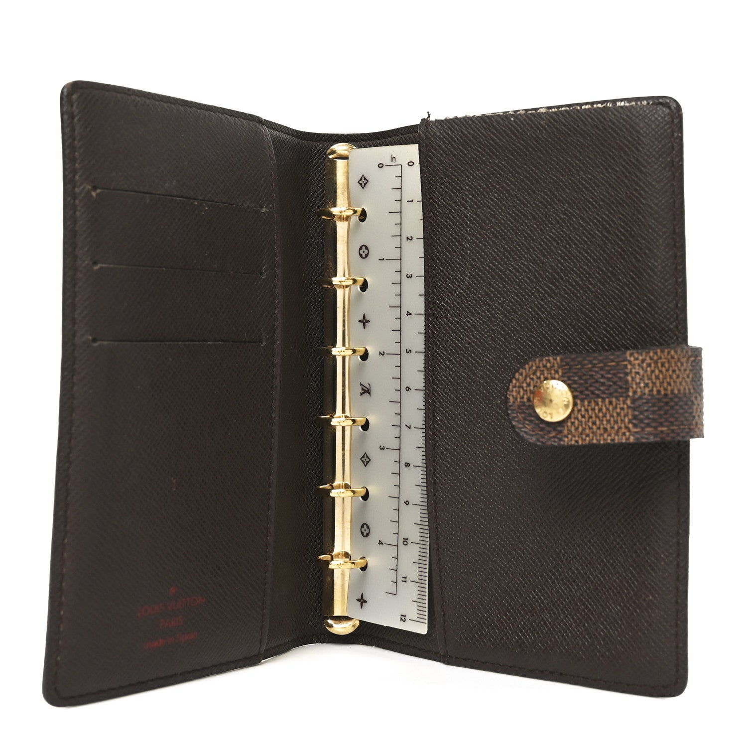 Louis Vuitton Damier Ebene Small Ring Agenda Cover 5 of 7