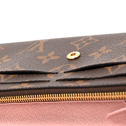 Louis Vuitton Monogram Emilie Wallet Rose Ballerine 9 of 9