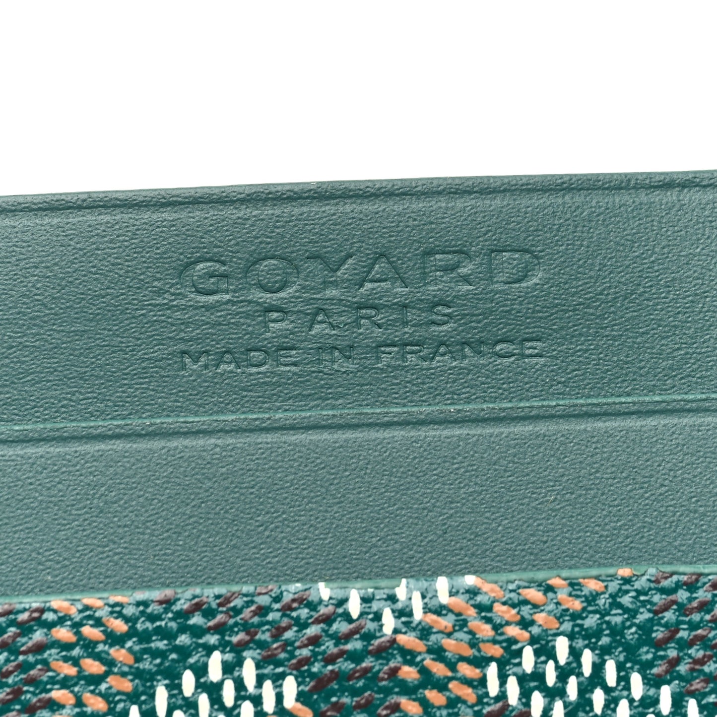 Goyardine Saint Sulpice Card Holder Green