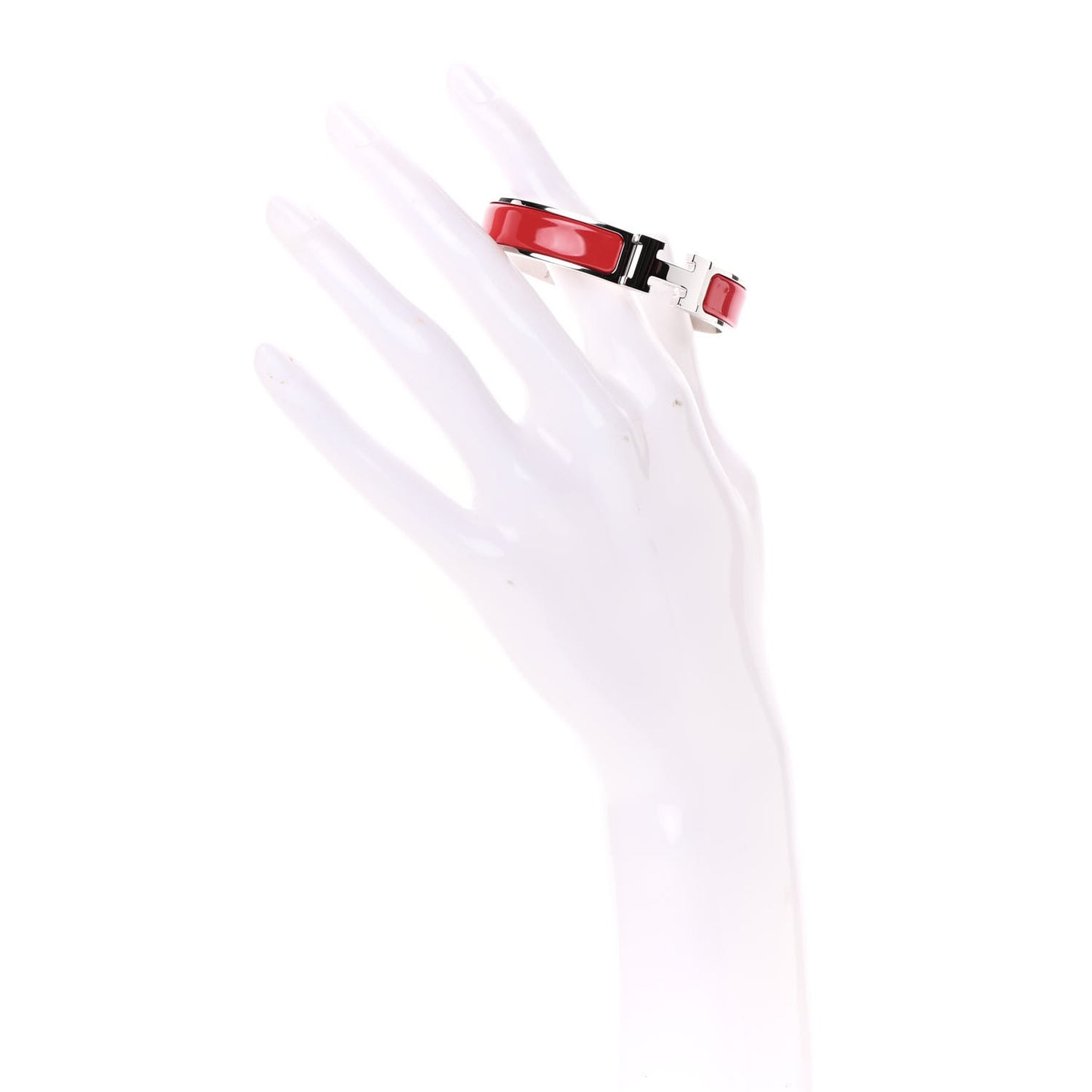 Enamel Narrow Clic Clac H Bracelet PM Framboise