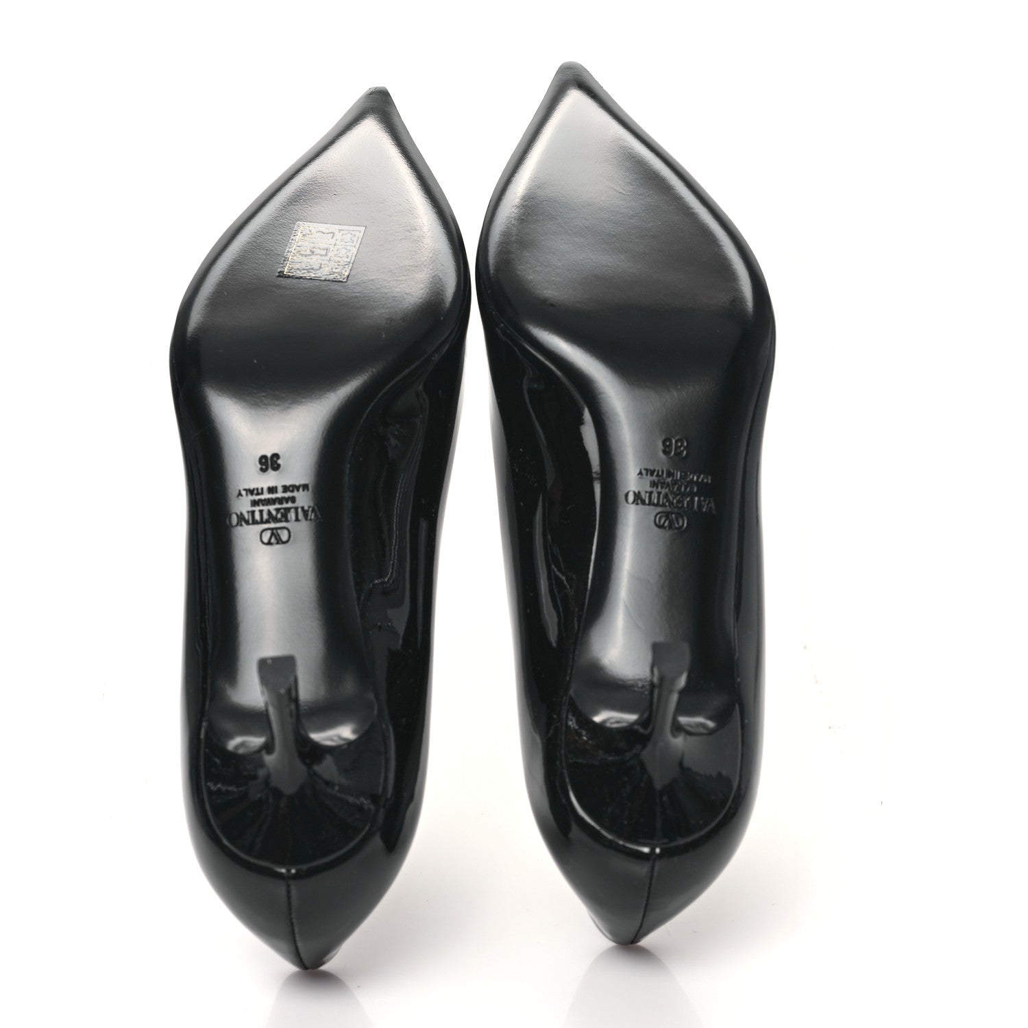 Valentino Garavani Patent One Stud 55mm Pumps 36 Black 5 of 10