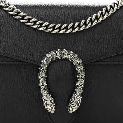 Gucci Pebbled Calfskin Small Dionysus Shoulder Bag Black 8 of 13