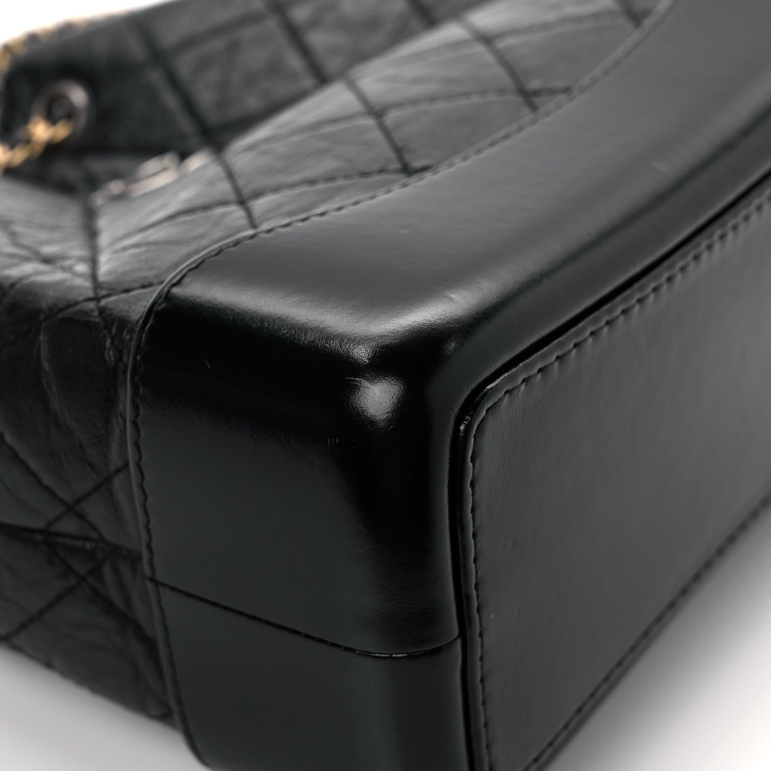 Chanel Aged Calfskin Quilted Small Gabrielle Backpack Black 10 of 11