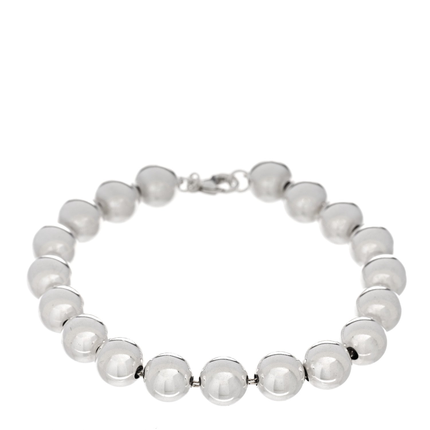 Tiffany Sterling Silver 10mm Hardwear Ball Bracelet 1 of 3