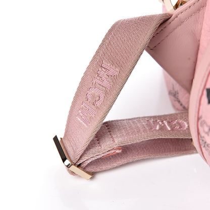 MCM Visetos Side Stud Mini Stark Backpack Pink 8 of 12