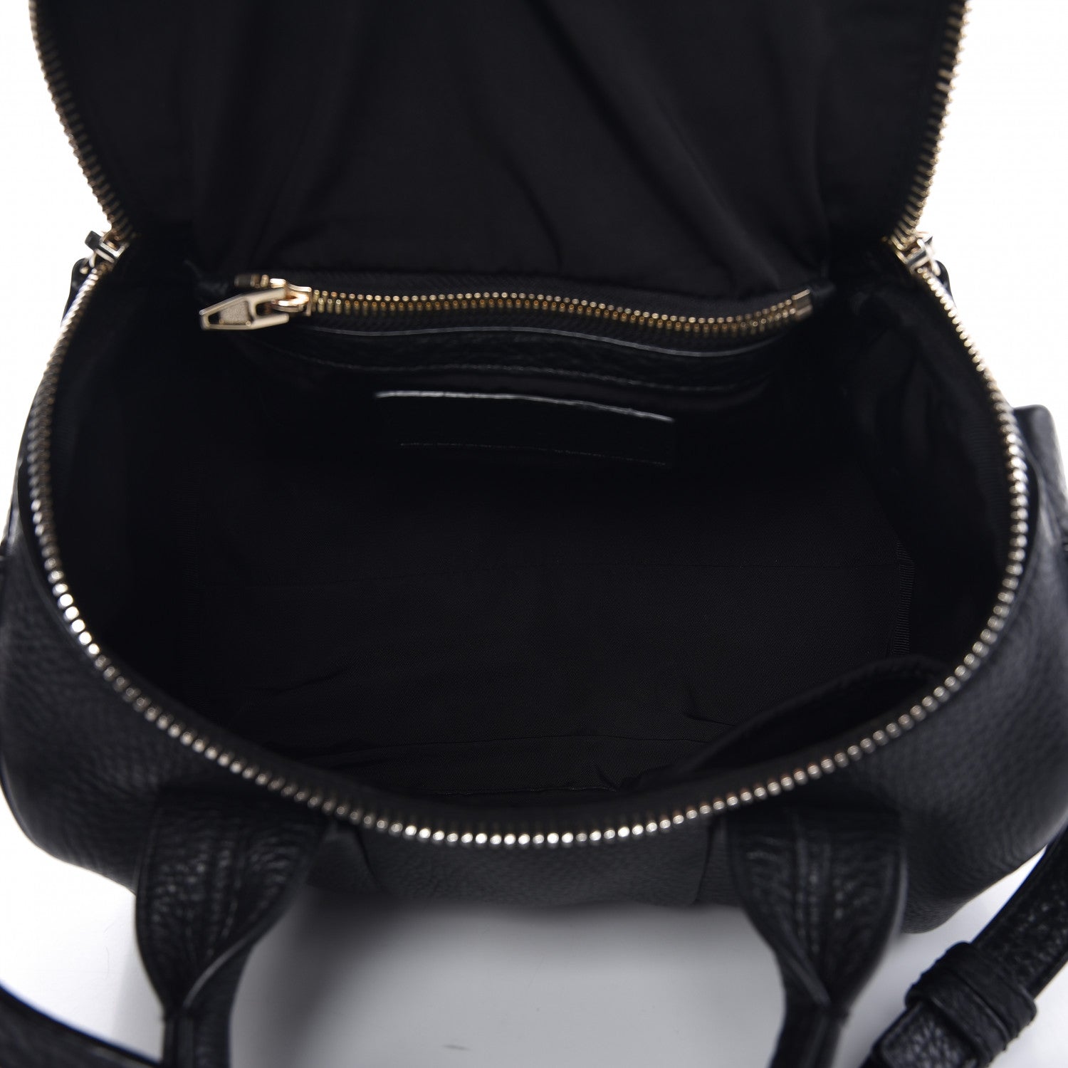 Alexander Wang Pebbled Lambskin Rockie Black Pale Gold Hardware 5 of 9
