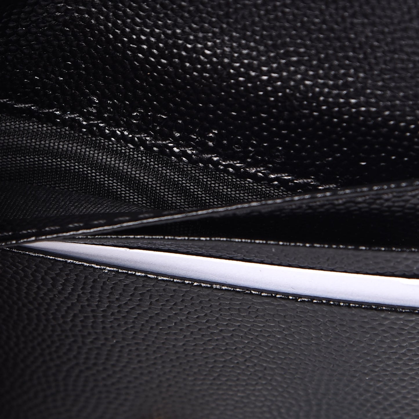 Grain De Poudre Matelasse Chevron Monogram Zipped Card Case Black