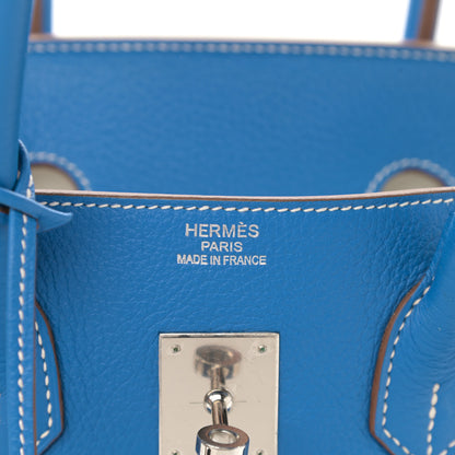 Hermes Togo Bi-Color Birkin 35 Mykonos White 6 of 17