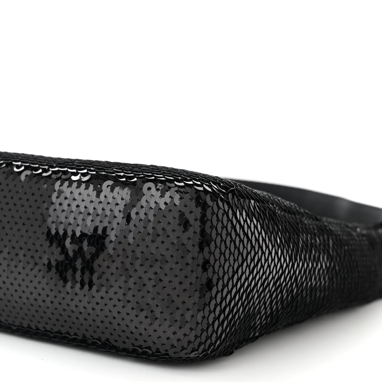 Prada Paillettes Sequin Mini Re-Edition 2000 Bag Black White 10 of 10