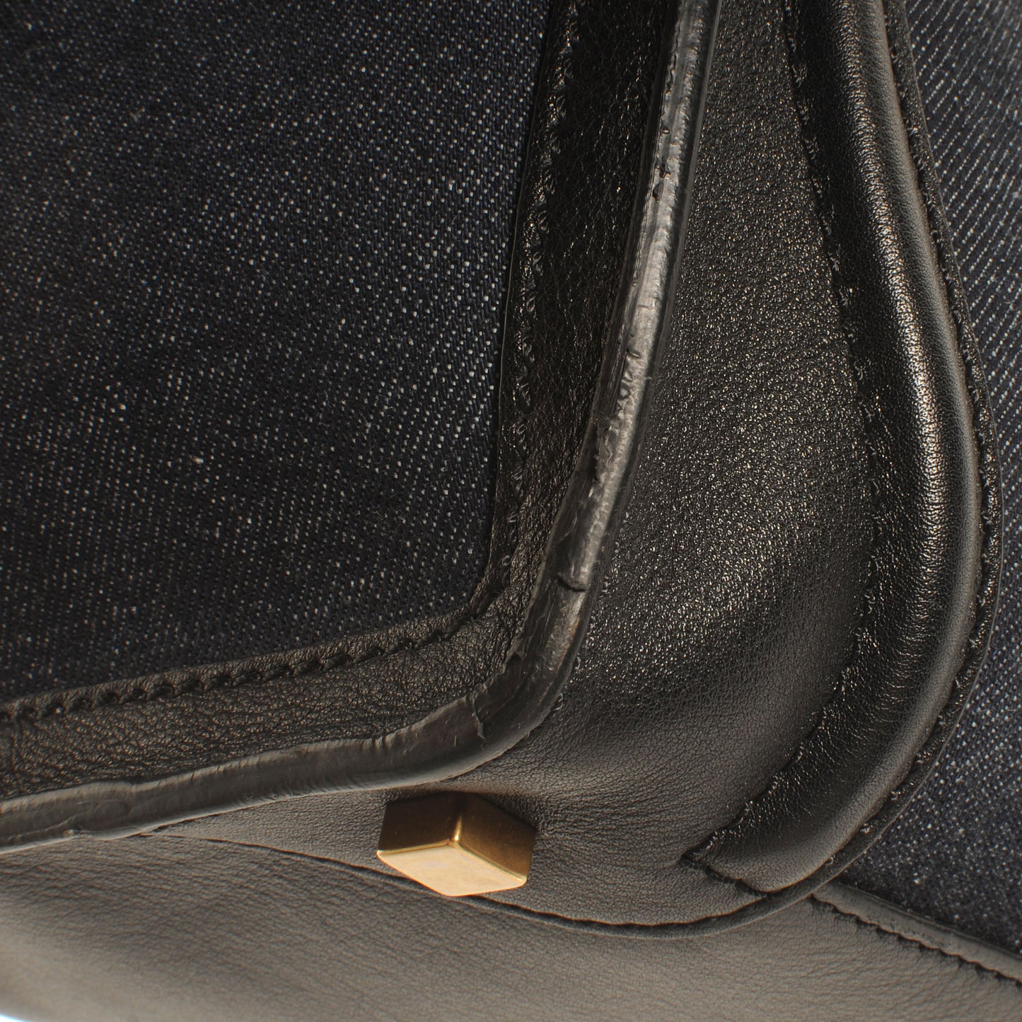 Denim Mini Luggage Navy Black