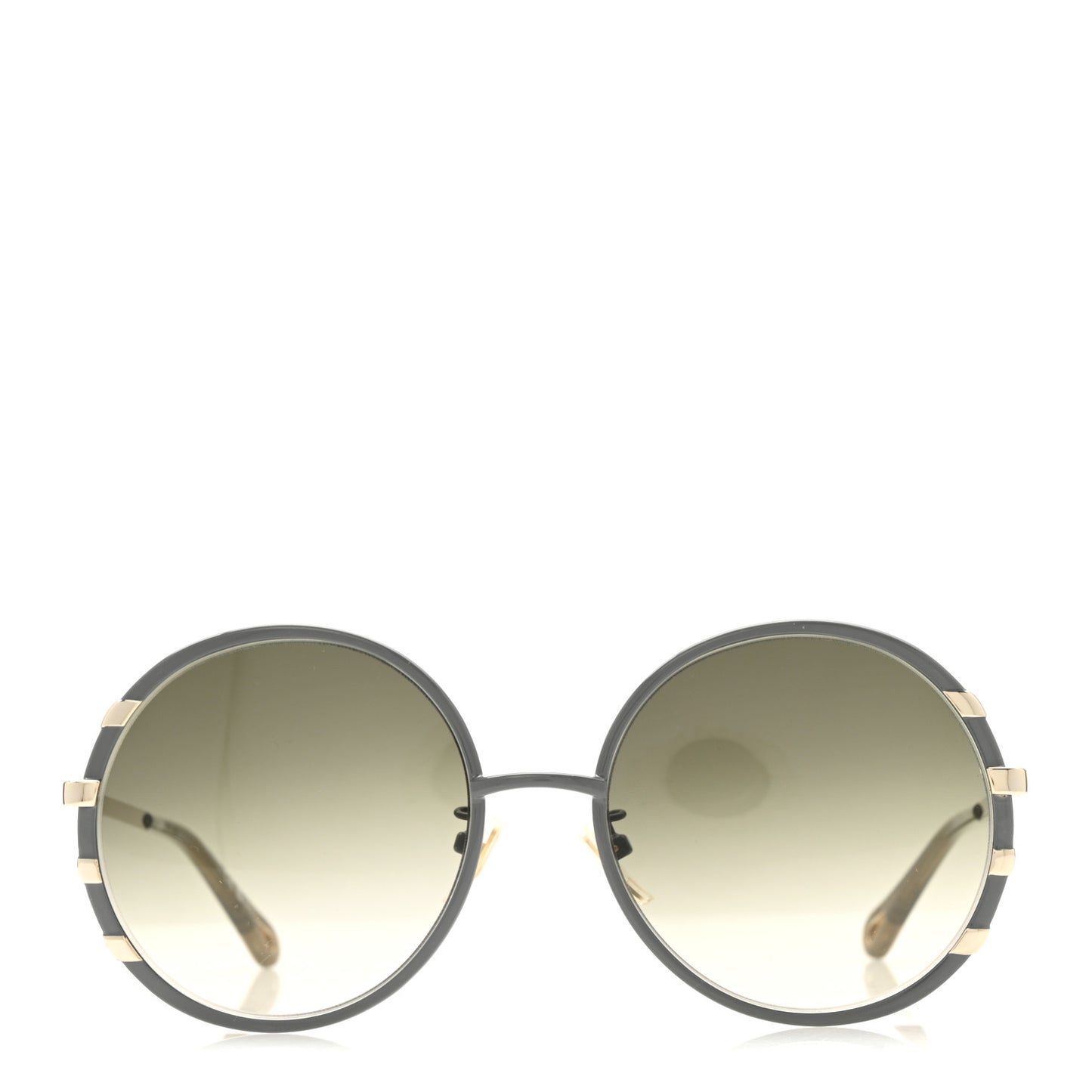 Metal Round Sunglasses CH0114S Blue Gold