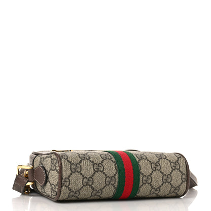 Gucci GG Supreme Monogram Web Mini Ophidia Shoulder Bag Brown 3 of 9