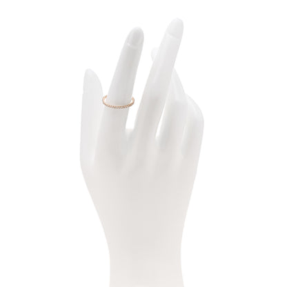 Van Cleef & Arpels 18K Rose Gold Diamond 1.25mm Felicite Wedding Band Ring 53 6.5 2 of 5