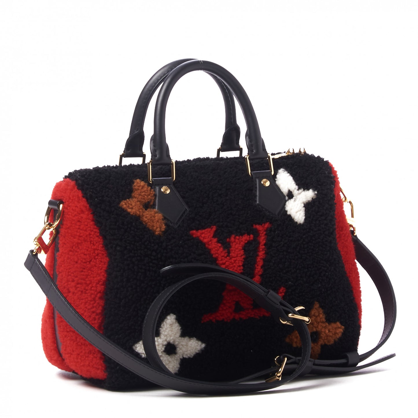 Monogram Teddy Speedy Bandouliere 25 Red