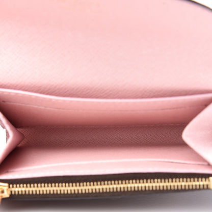 Louis Vuitton Damier Ebene Rosalie Coin Purse Rose Ballerine 5 of 8
