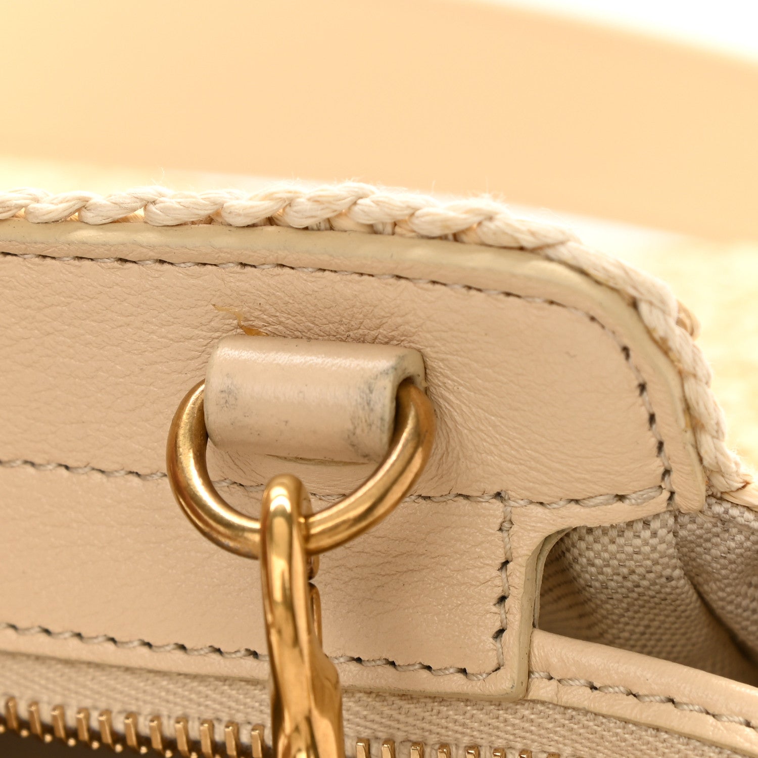 Saint Laurent Raffia Baby Monogram Downtown Cabas Naturale 12 of 12