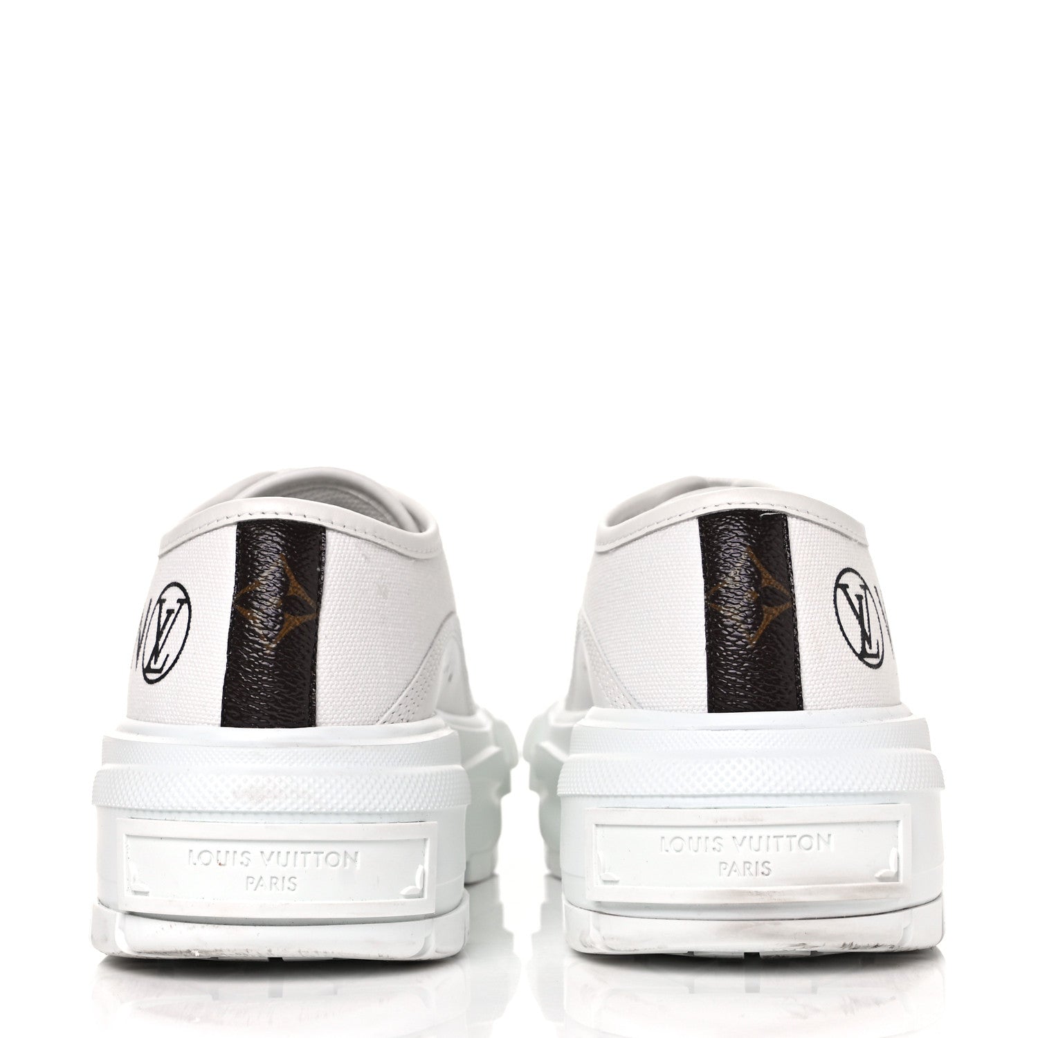 Louis Vuitton Canvas LV Squad Sneakers 37.5 White 5 of 11