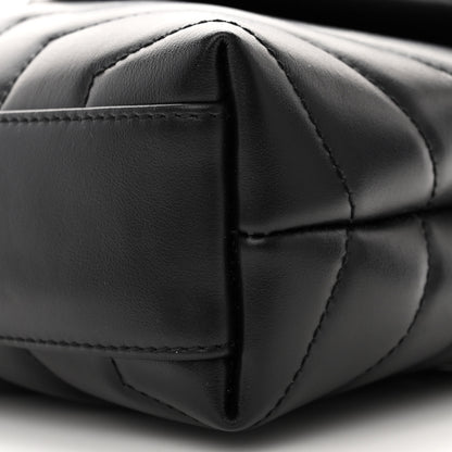 Saint Laurent Calfskin Y Quilted Monogram Toy Loulou Crossbody Bag Black 10 of 11