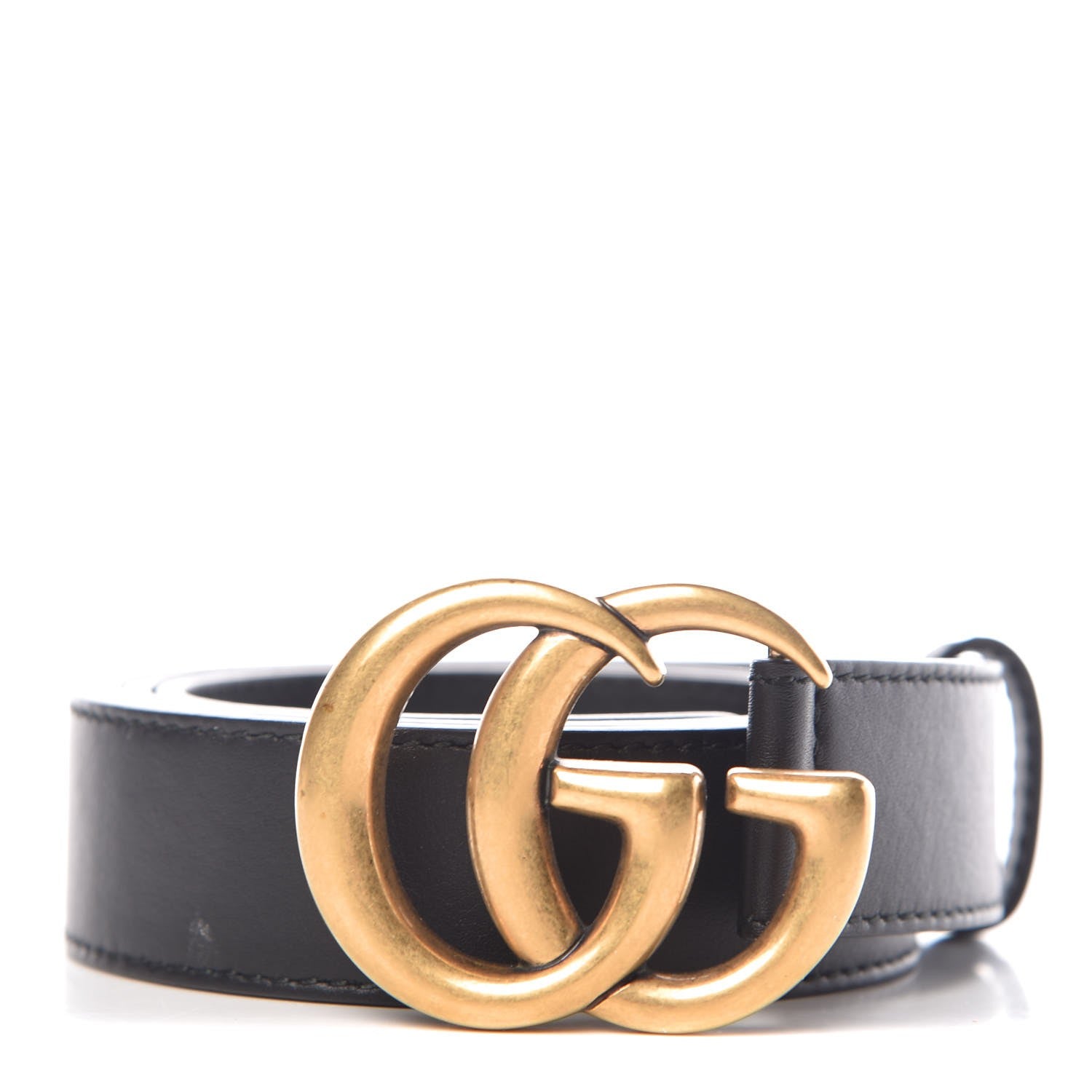 Gucci Moon Calfskin Double G 30mm Belt 105 42 Black 1 of 6