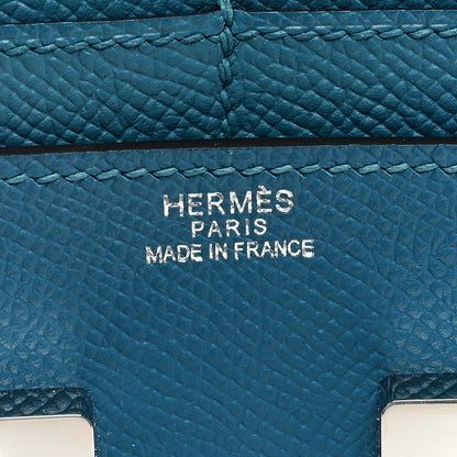 Hermes Epsom Constance Compact Wallet Bleu Izmir 6 of 6