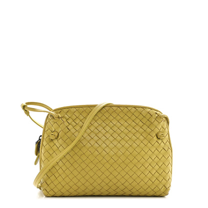 Bottega Veneta Nappa Intrecciato Nodini Crossbody Messenger Green 1 of 16