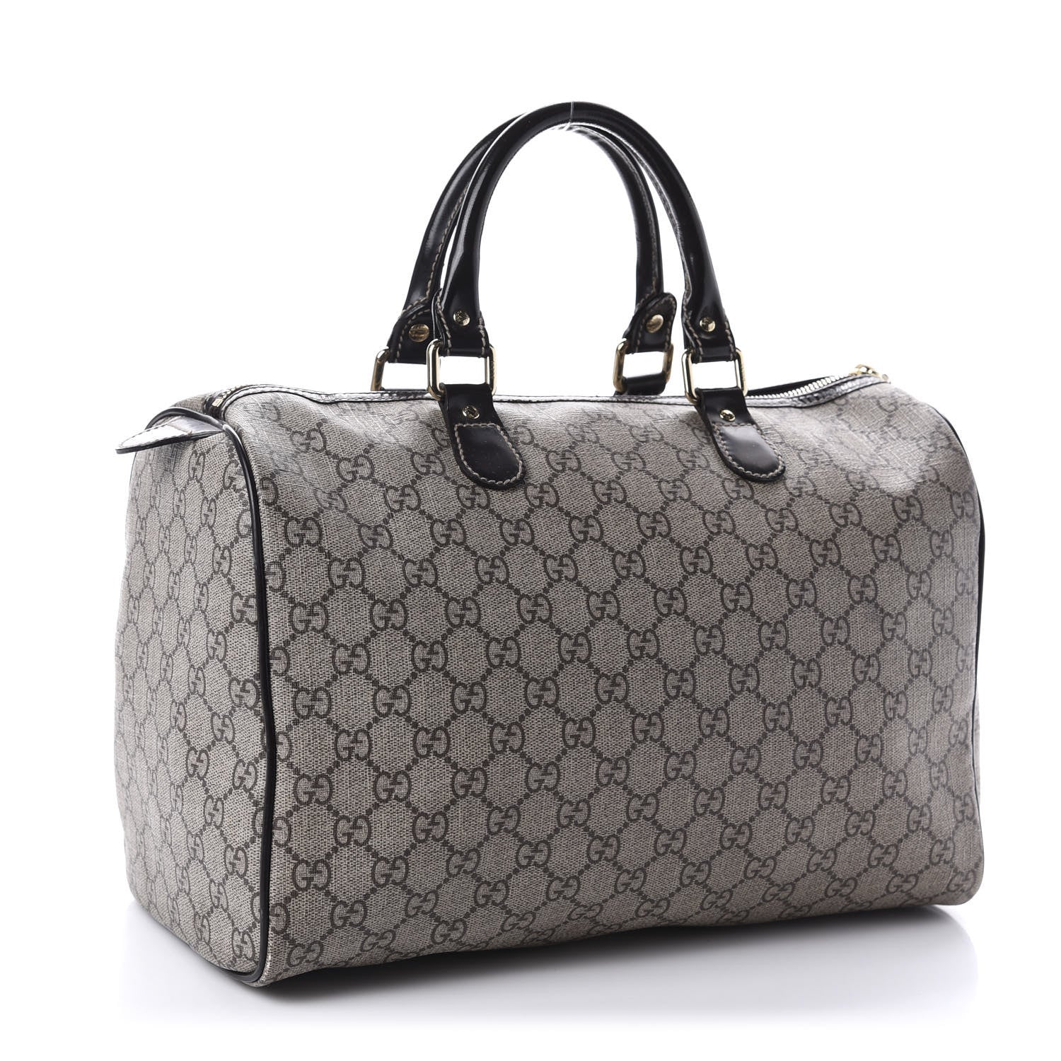 Gucci GG Plus Monogram Tattoo Heart Medium Joy Boston Dark Brown 3 of 12