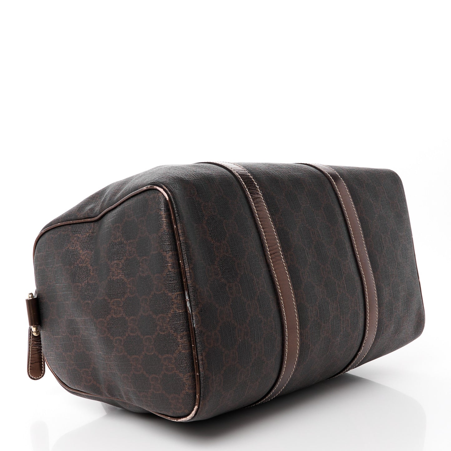 GG Supreme Monogram Medium Joy Boston Dark Brown Bronze