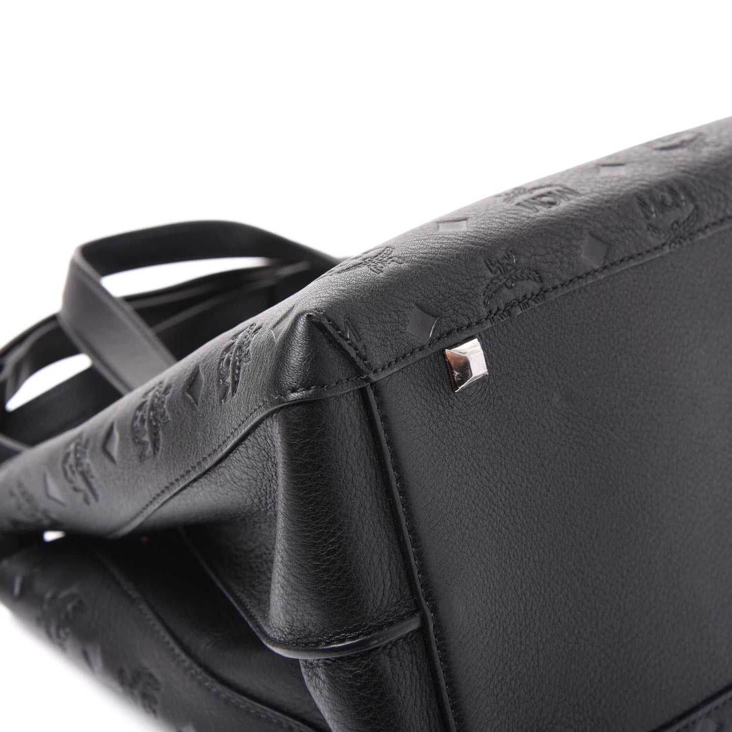 Calfskin Ottomar Monogram Large Essential Tote Black