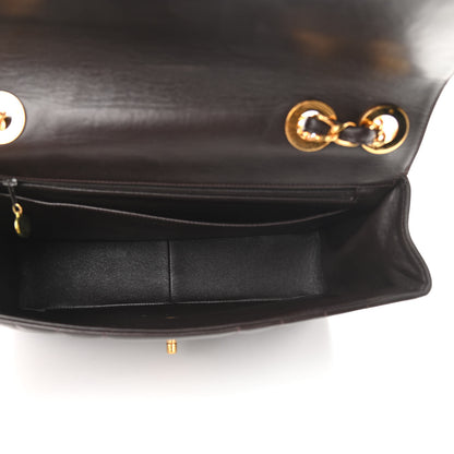 Chanel Lambskin Vertical Quilt Jumbo Single Flap Dark Brown 6 of 11