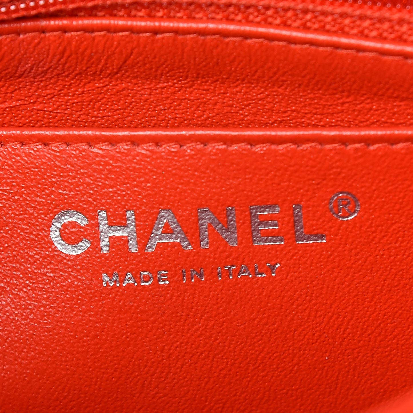 Patent Quilted Mini Square Flap Red