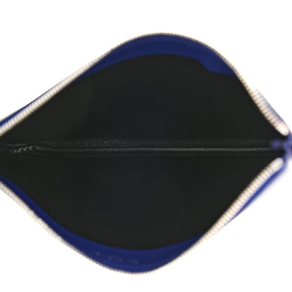 Balenciaga Calfskin Political Campaign Logo Pouch Bleu 5 of 7
