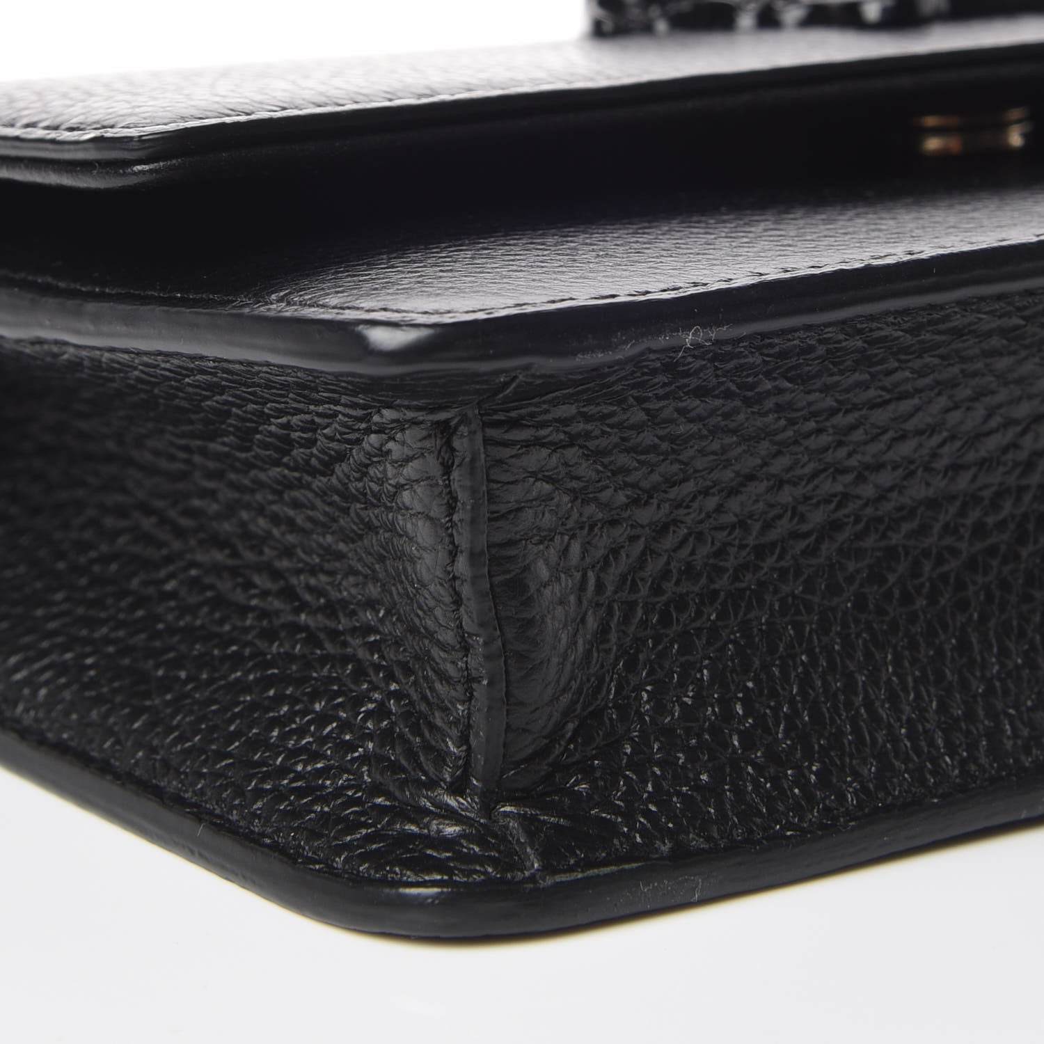 Versace Grained Calfskin Palazzo Chain Evening Bag Black 5 of 10