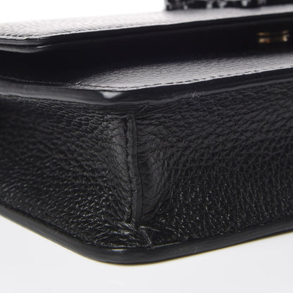 Versace Grained Calfskin Palazzo Chain Evening Bag Black 5 of 10