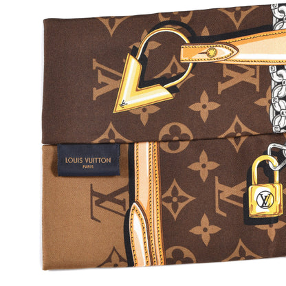 Louis Vuitton Silk Monogram Confidential Bandeau Brown 3 of 4