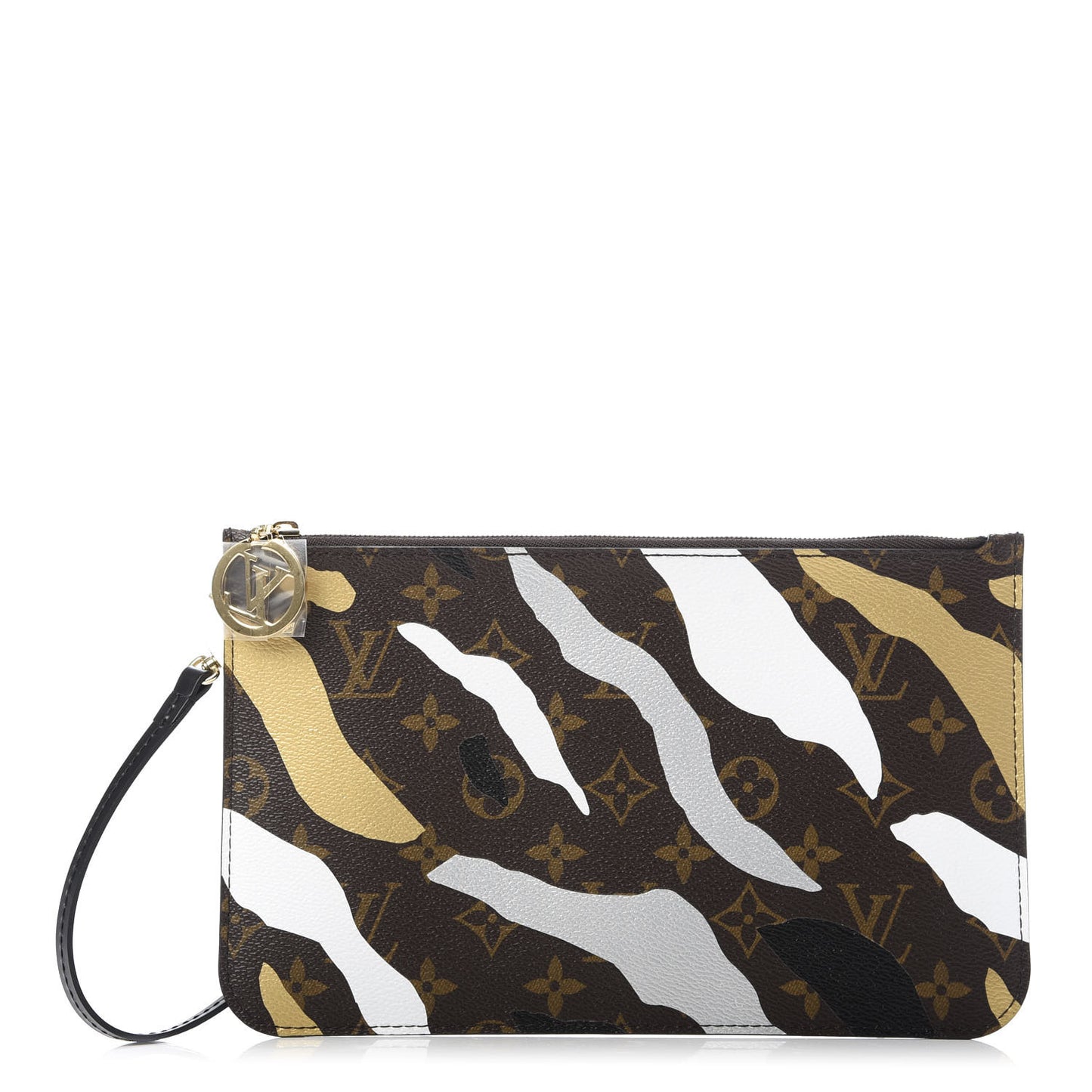 X LOL Monogram Neverfull MM GM Pochette Gold Silver