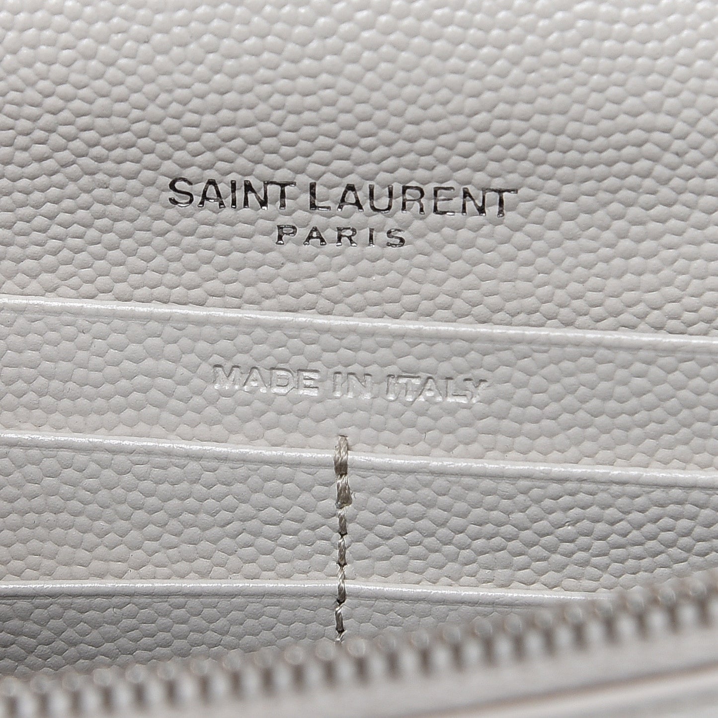 Grain De Poudre Small Classic Monogram Kate Tassel Chain Wallet Icy White