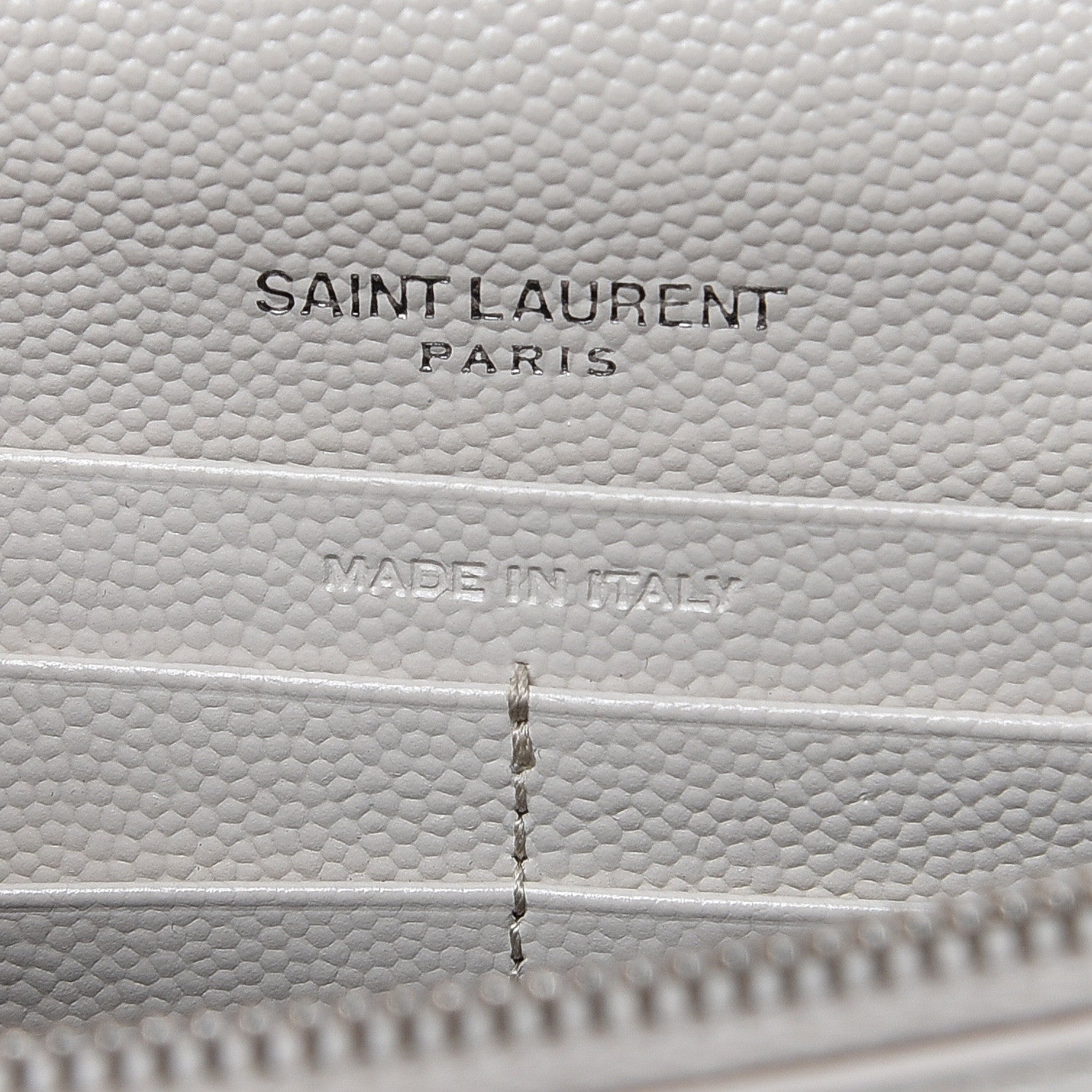 Saint Laurent Grain De Poudre Small Classic Monogram Kate Tassel Chain Wallet Icy White 6 of 10