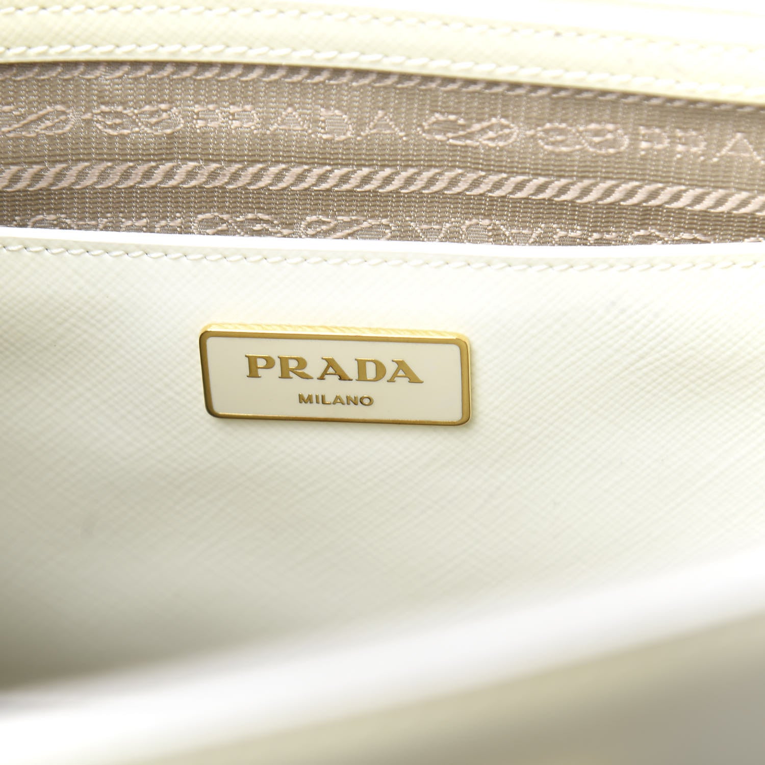 Prada Saffiano Vernice Medium Galleria Double Zip Tote Bianco 7 of 22