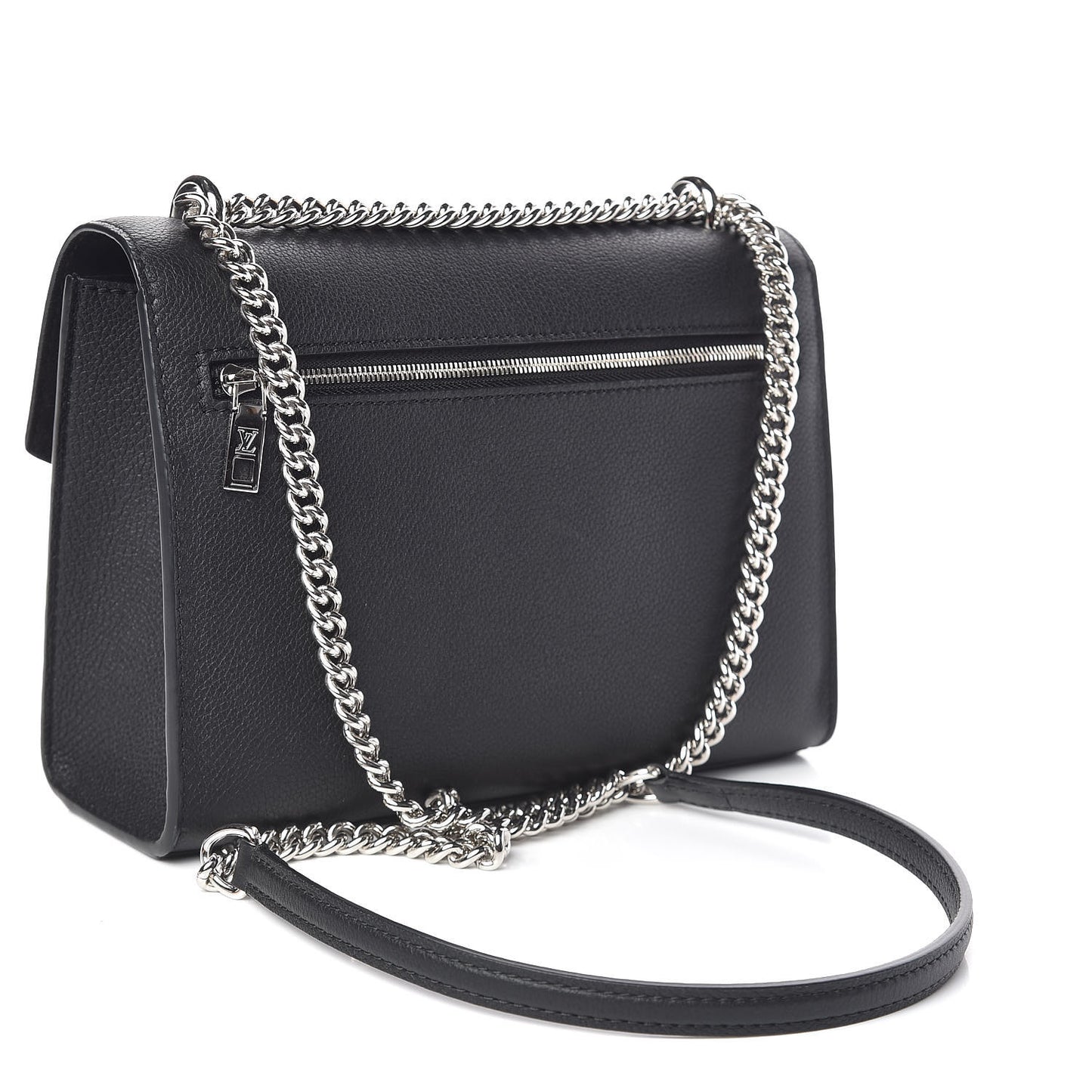 Soft Calfskin My Lockme Chain Bag BB Black